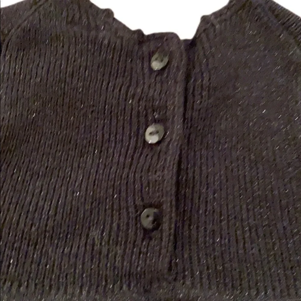 Gap Baby Dress Black Knit Silver Flecks Casual or Dressy Infant Size 0-3 Months